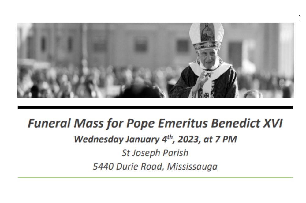 Funeral Mass for Pope Emeritus Benedict XVI