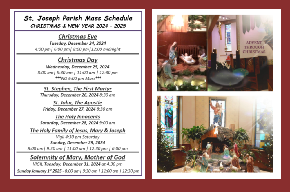 Christmas Schedule 2024 2025