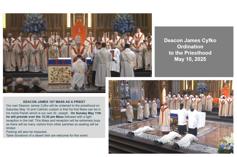 Deacon James Cyfko Ordination to the Priesthood May 10, 2025