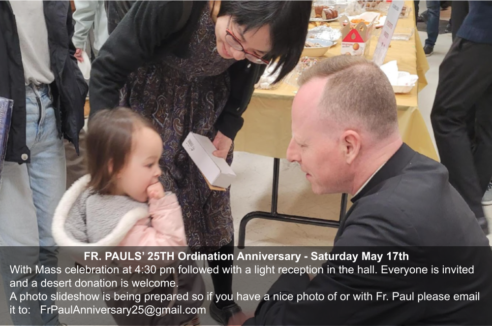 SJ Fr. Paul 25th Ordination Anniversary Mass and Receiption May 17, 2025