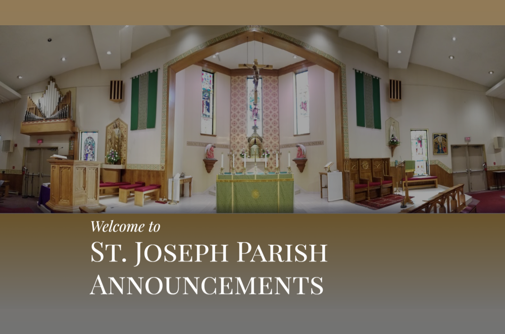 SJ Parish Announcements