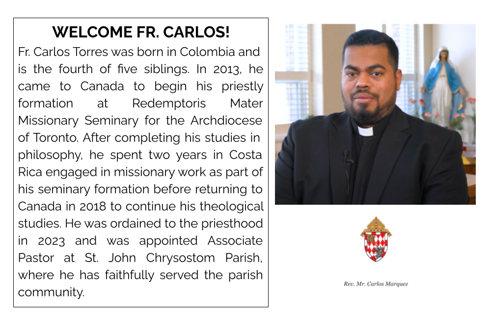 SJ Welcome Fr. Carlos June 28, 2026